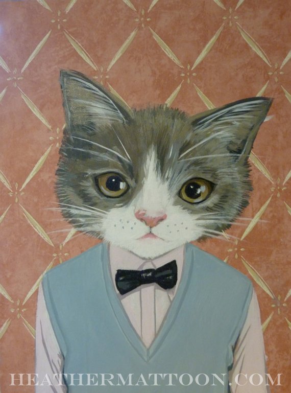 "Одетые коты" от Хизер Метун